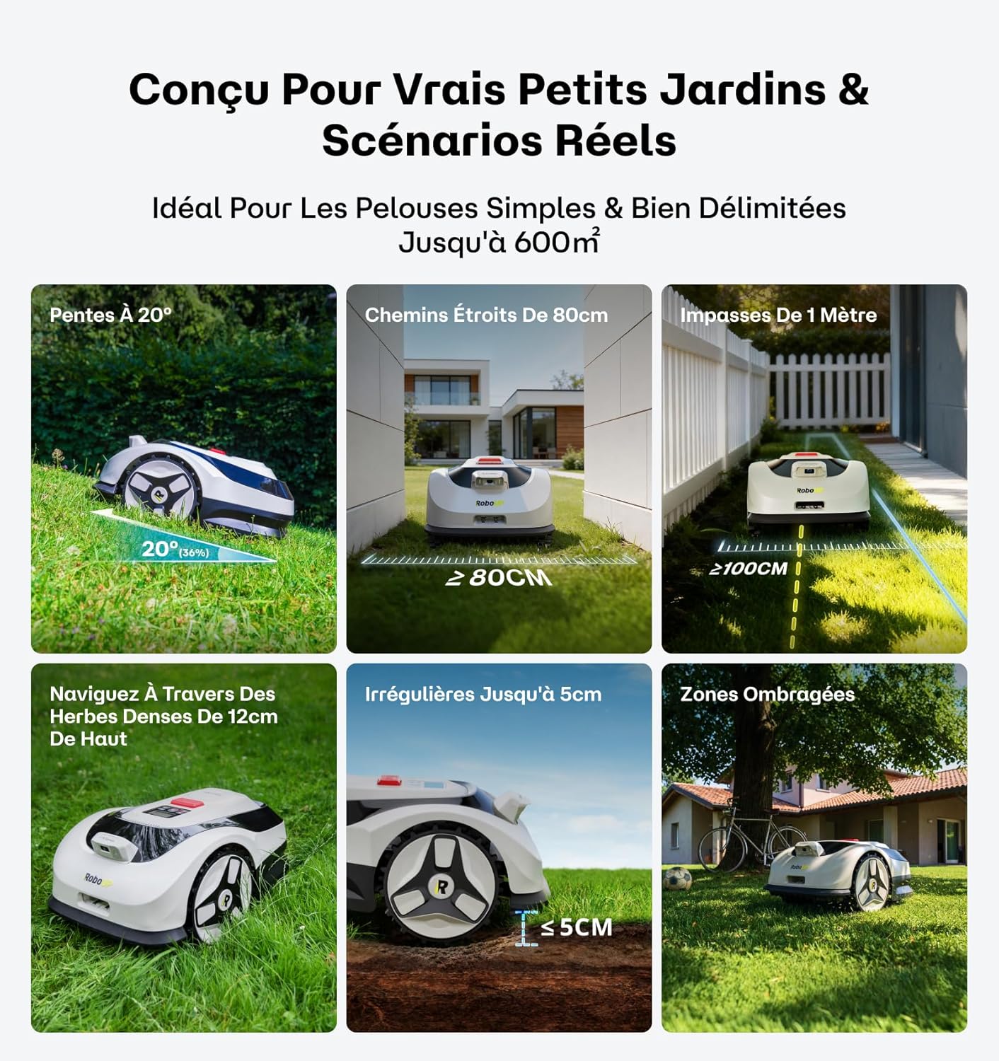 Raccoon - 2 SE Série - 600m² - robot tondeuse intelligent, 5Ah, longue autonomie, Raccoon 2 SE