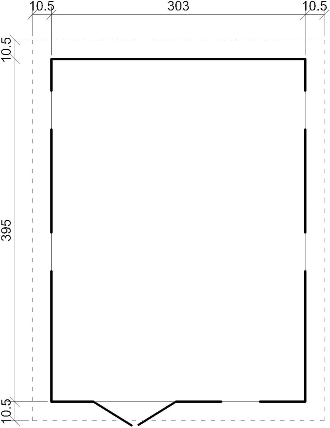 ABRI de Jardin en Bois Exterieur avec Les PLANCHERS IMPRÉGNÉ - en Pin/épicéa- H226x324x416 cm/12 m²- Construction de Panneaux- Rangement pour vélos, Remise à Outils- bleujardin M336+M336G