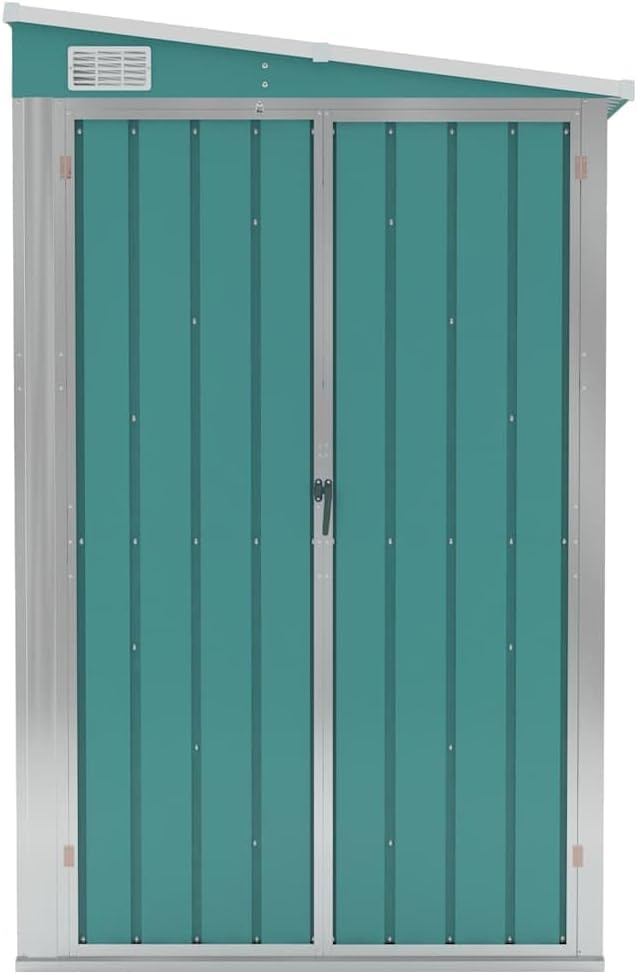bleujardin Abri de Jardin Mural Vert 118x194x178 cm )