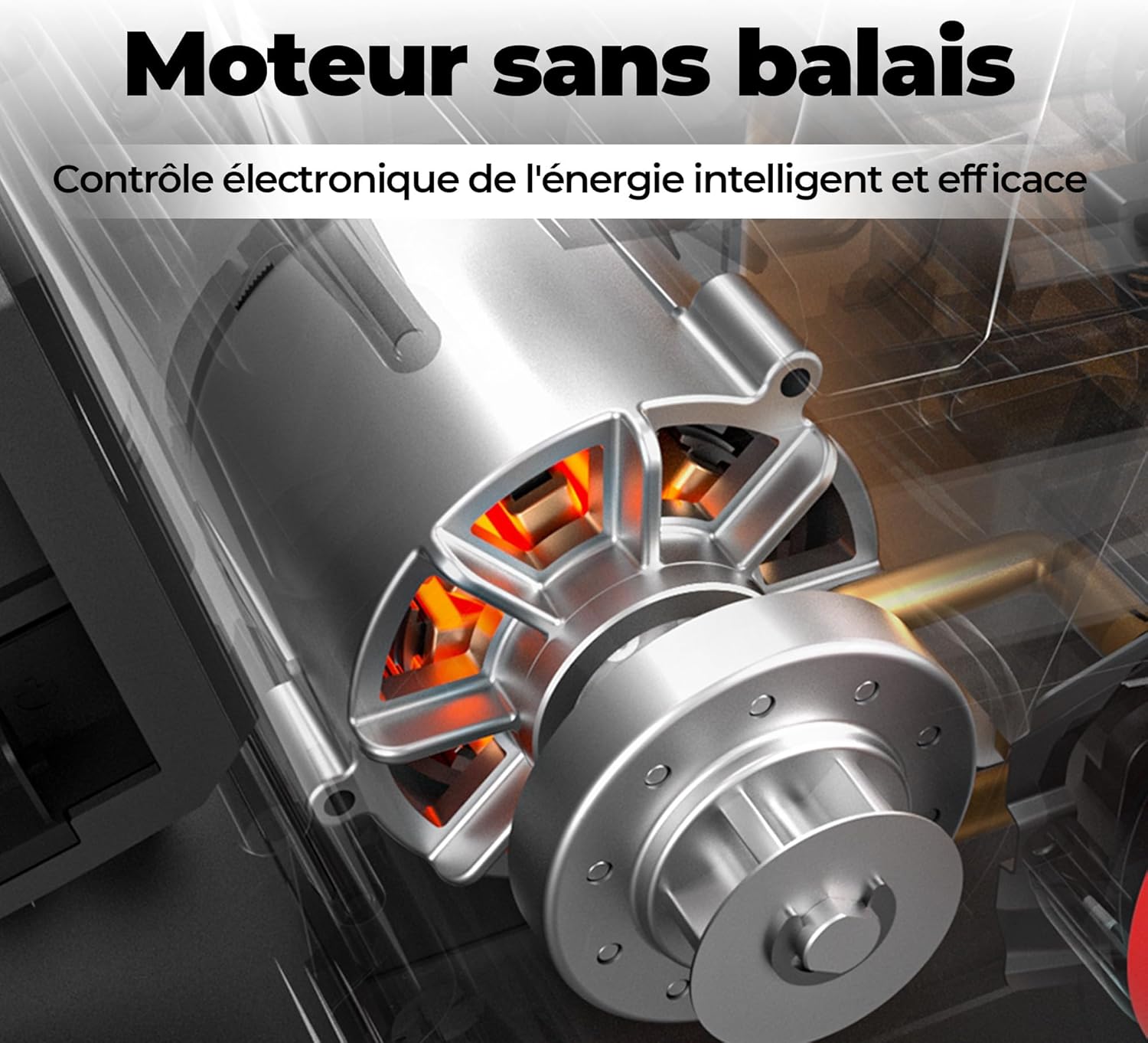 bleujardin - Tronçonneuse sans fil 40V - 38 cm - Moteur brushless, 2 batteries 4 Ah