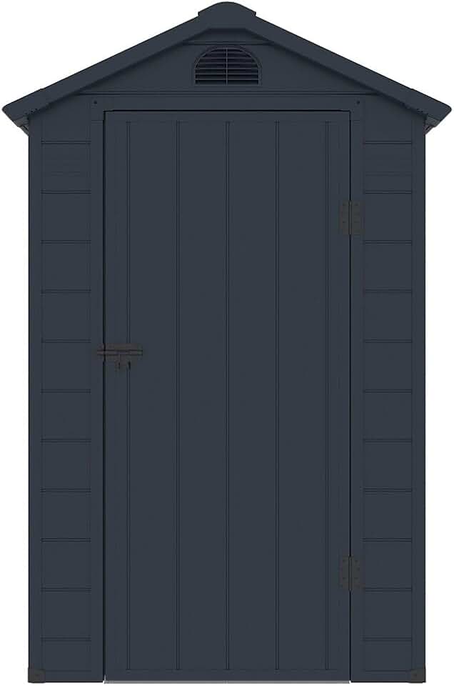 bleujardin - abri de jardin résine anthracite 1,39 m², CESIO