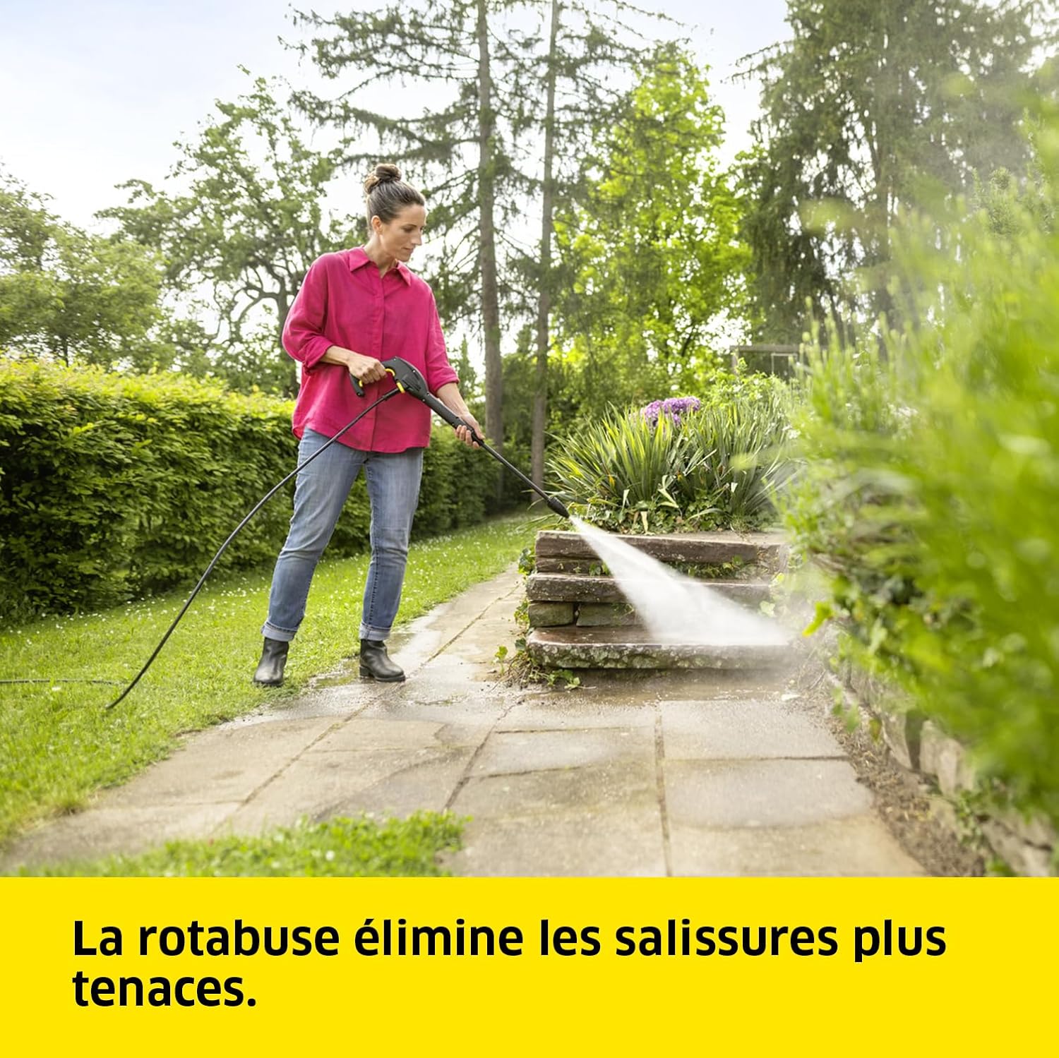 bleujardin Nettoyeur Haute Pression K 3 Horizontal Plus Home, Pression : Max. 120 Bar, Débit : 380 l/h, Surface : 25 m²/h, Filtre à Eau, Poids : 3,6 kg, Flexible et Pistolet, Lance, Rotabuse, Home Kit