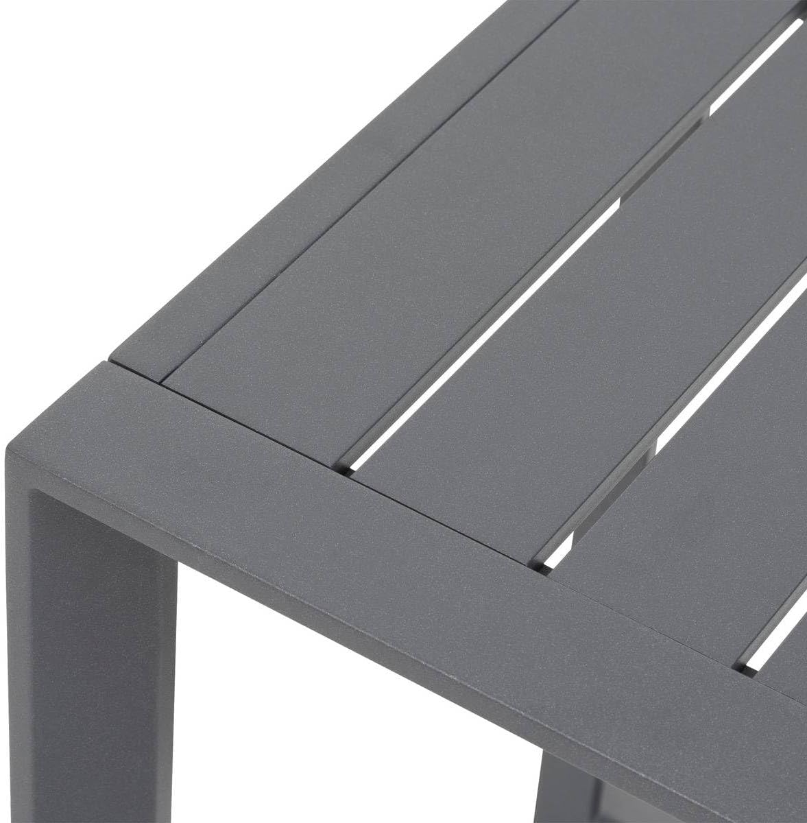 bleujardin - Allure Graphite - 79x79x30cm - Table basse jardin alu