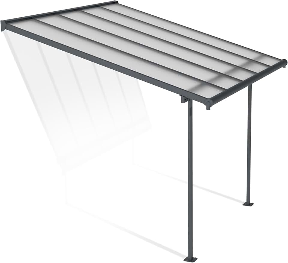 bleujardin by bleujardin - Pergola Sierra - 3x3,05m - aluminium & polycarbonate, moderne et élégante