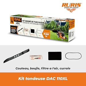 RURIS Kit Tondeuse à Gazon Thermique DAC 110xl 2,5 CV