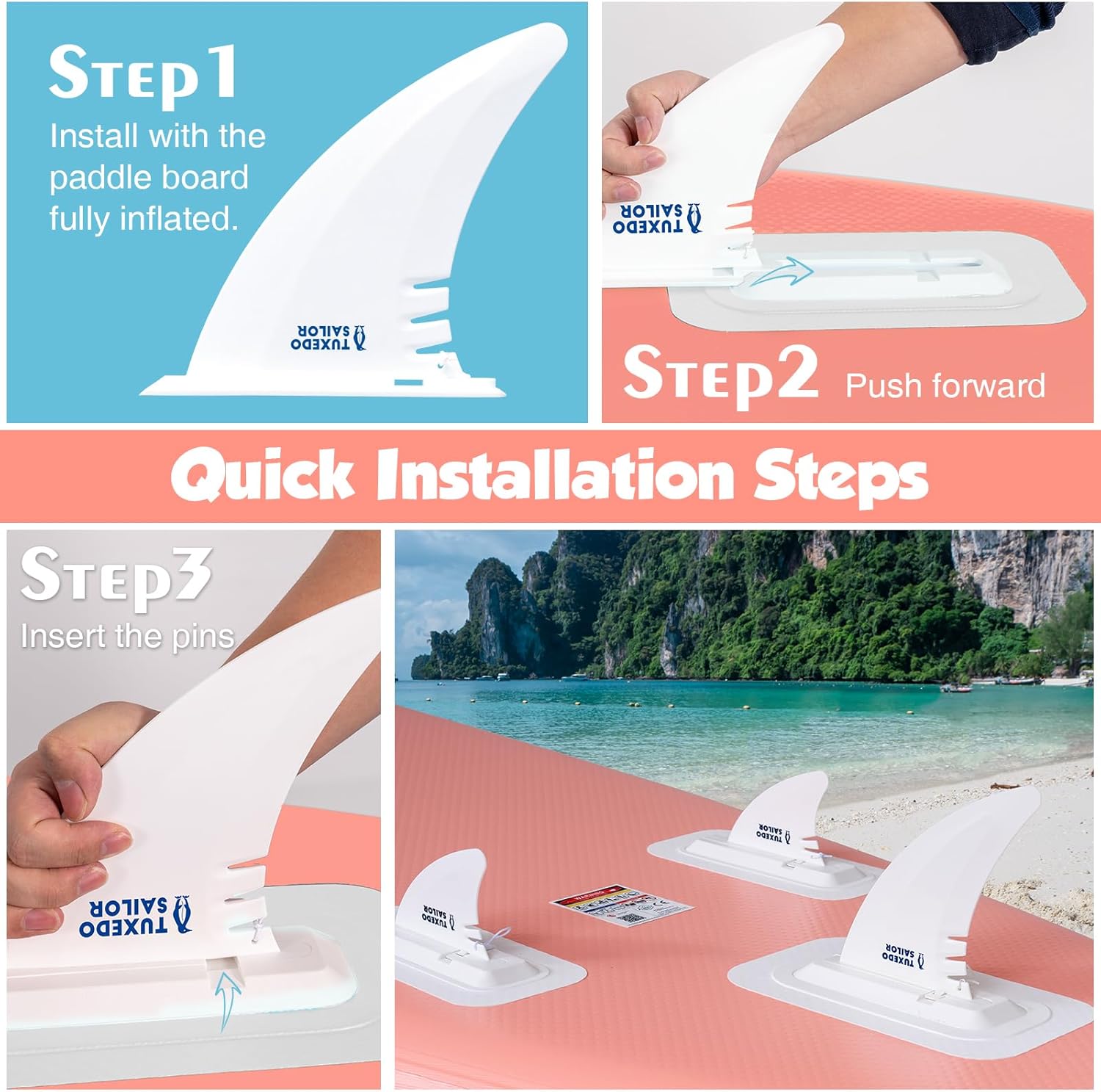 bleujardin - Paddle Gonflable Adulte - SUP 320 cm - avec accessoires complets