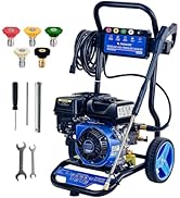 bleujardin Nettoyeur Haute Pression Thermique 248 Bar, 3600 PSI 590L/h Laveuse à Essence 210cc 7,0 C...