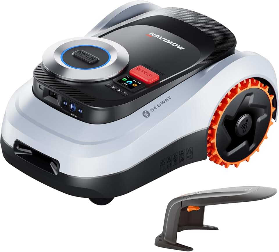 Segway - bleujardin i208 - 800m² - Robot tondeuse LiDAR, garage, 4G, pentes 45%