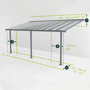 adjustable dimensions bleujardin bleujardin pergola