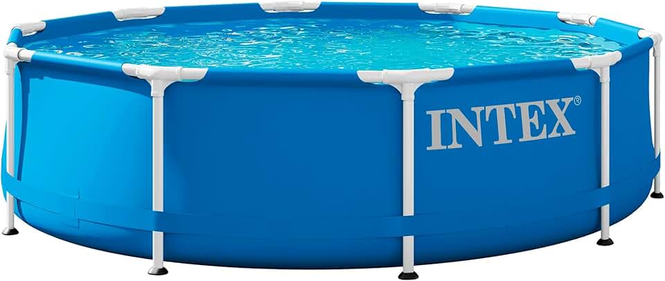 bleujardin - Piscine Cadre Métal - Ø305x76 cm - hors-sol, structure acier