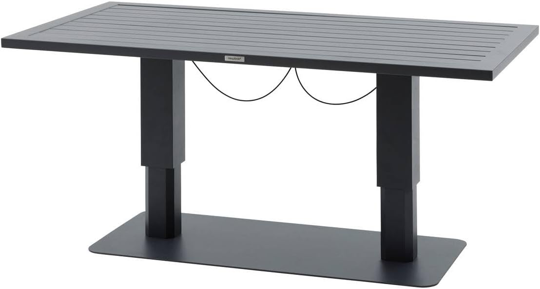 bleujardin - Salimia - 150x80 cm - table relevable, alu anticorrosion