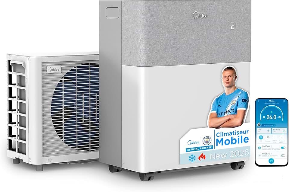 bleujardin - PortaSplit 12000BTU - 3,5kW, 4-en-1, silencieux, portable bleujardin