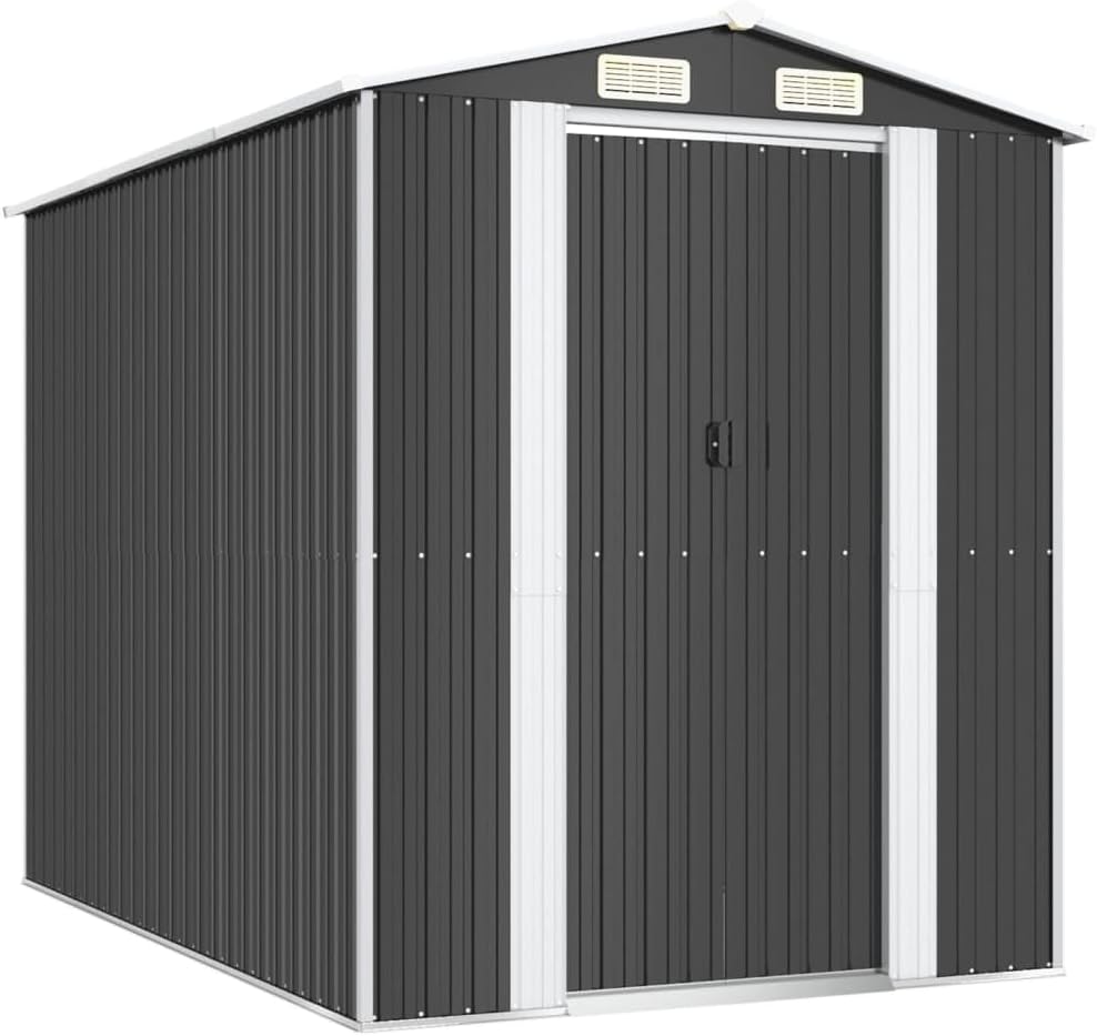 Abri de jardin anthracite 192x274x223 cm acier galvanisé, 3147450