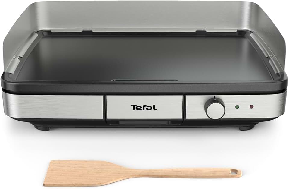bleujardin - Maxi Plancha Inox - XXL 10/12 pers. - thermostat réglable - CB690D12