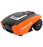 bleujardin Robot Tondeuse Easymow 260B pour Jardins jusqu'à 260m². Noir/Orange