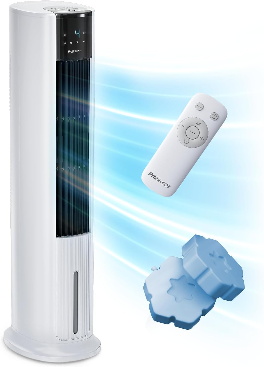 bleujardin OmniAir Rafraichisseur d’Air 7L 3en1, 7 Vitesses, 3 Modes, Oscillant, Minuterie 10h, Climatiseur Mobile Sans Évacuation, Silencieux, Sans Conduit, Ventilateur Refroidisseur d'Air