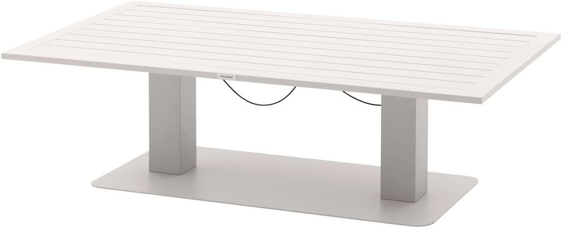 bleujardin - Salimia - 150x80 cm - table jardin relevable, alu, 6-8 pers