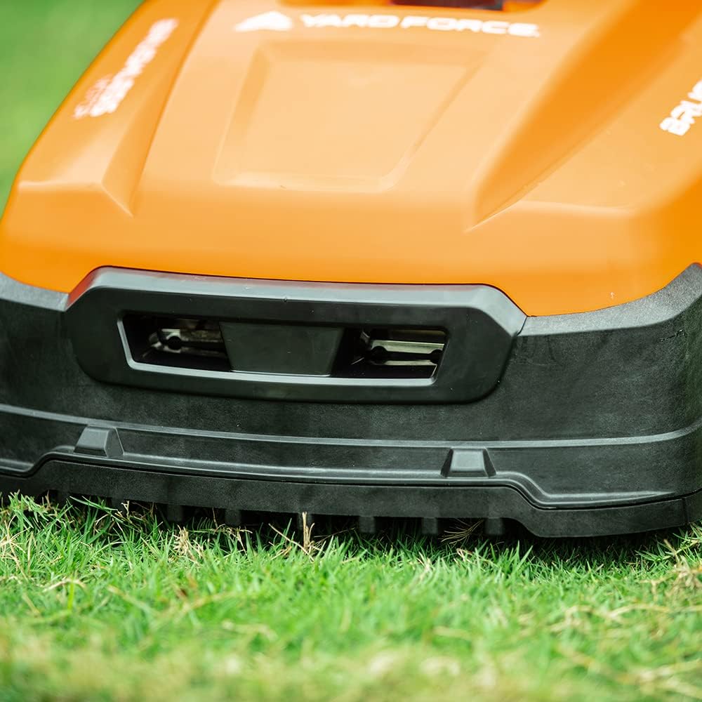 bleujardin - Robot tondeuse Classic - 500m² - Bluetooth, noir/orange