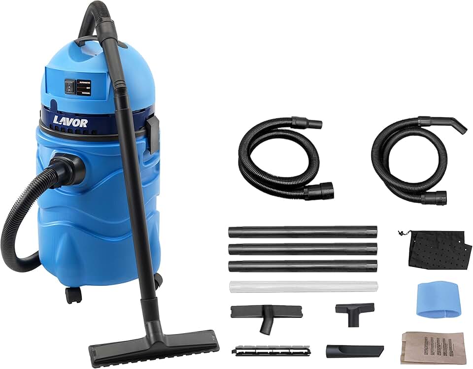 bleujardin - Swimmy aspirateur piscine, 1600W, 27kPa, 70l/s, 20L