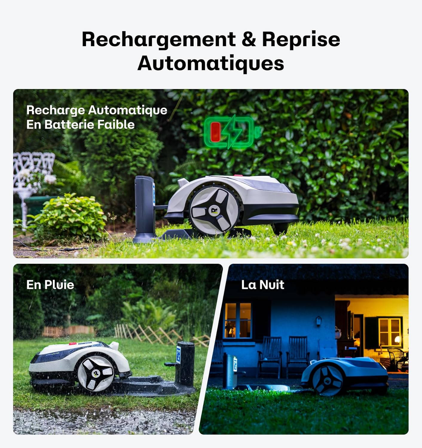 Raccoon - 2 SE Série - 600m² - robot tondeuse intelligent, 5Ah, longue autonomie, Raccoon 2 SE