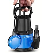bleujardin Pompe submersible 400 W, 8000 l/h, hauteur de refoulement max. 8 m - Profondeur d'immersion maximale : 7 m, réglable