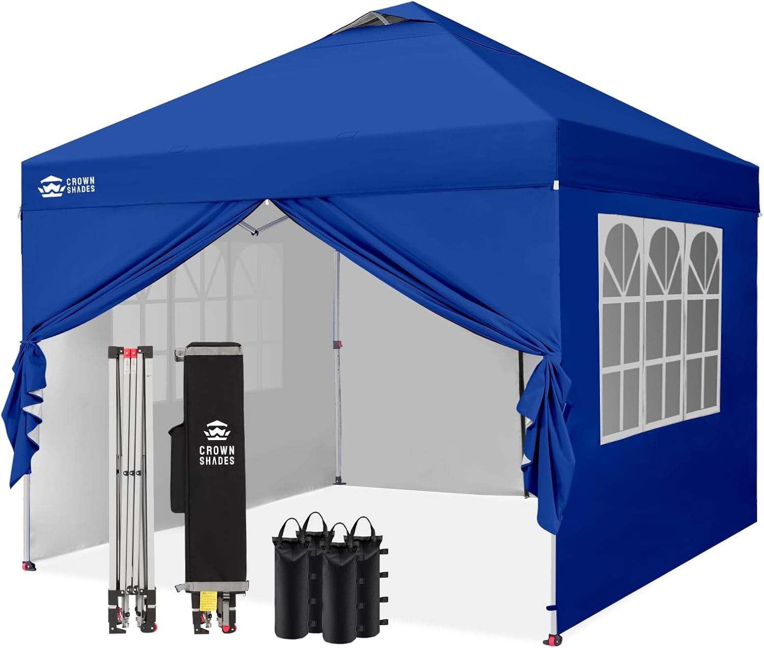bleujardin - tonnelle pliante 3x3m - imperméable, UPF 50+, 4 parois amovibles