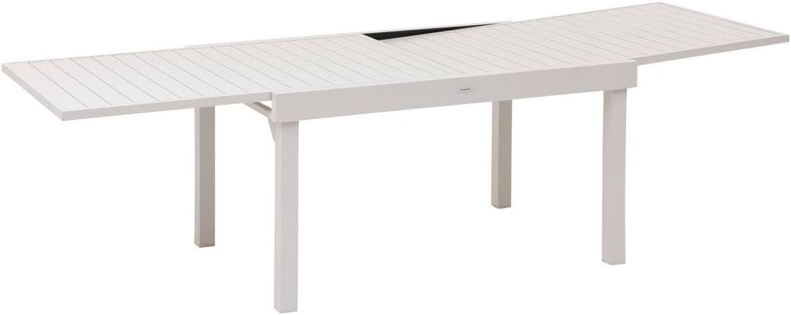 bleujardin - Piazza Extensible - 220/320x100cm - 10 places, aluminium epoxy