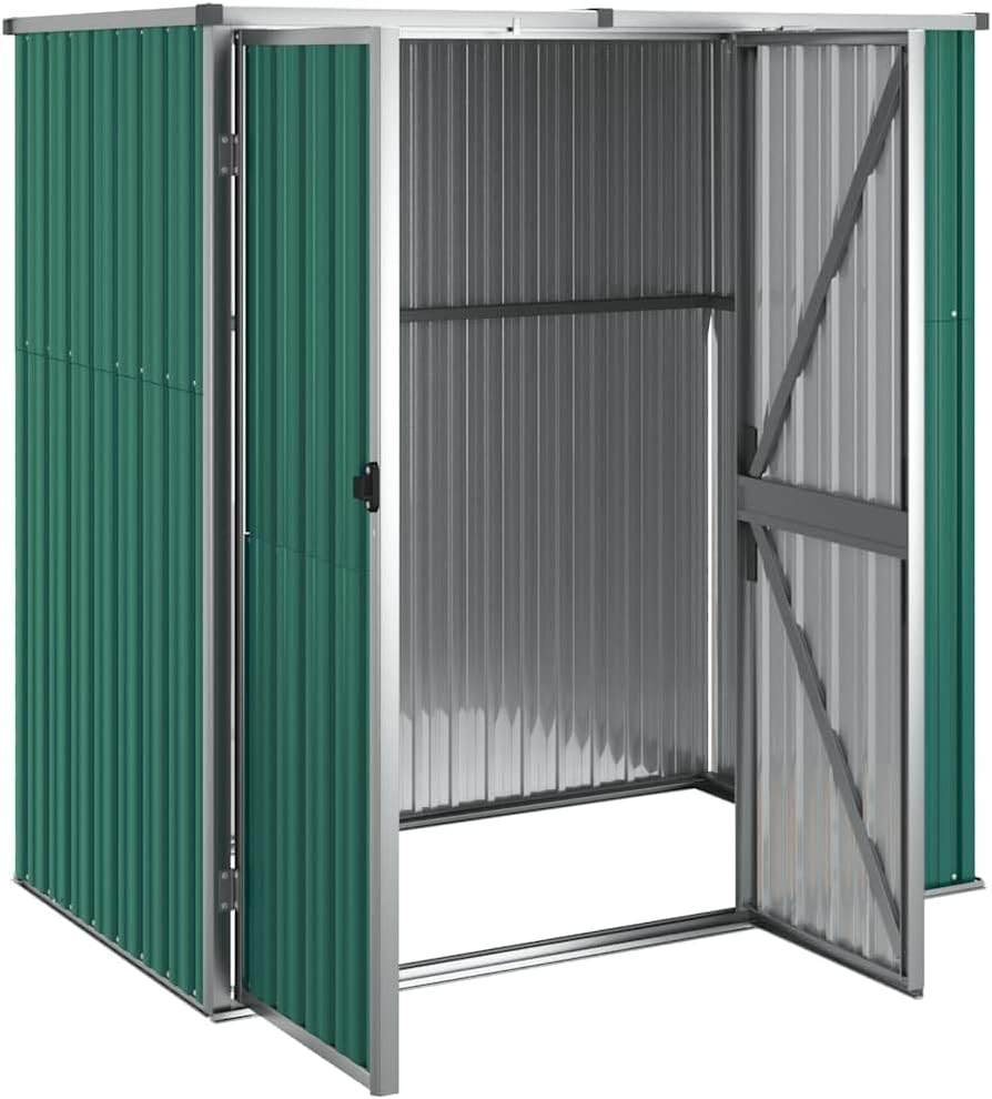 bleujardin Abri à Outils de Jardin Vert 161x89x161 cm Acier galvanisé, Maison & Jardin, Pelouses & Jardins, Vie en extérieur, Structures extérieures, Cabanes & abris de Jardin, Vert, (Poids 29.62KG)
