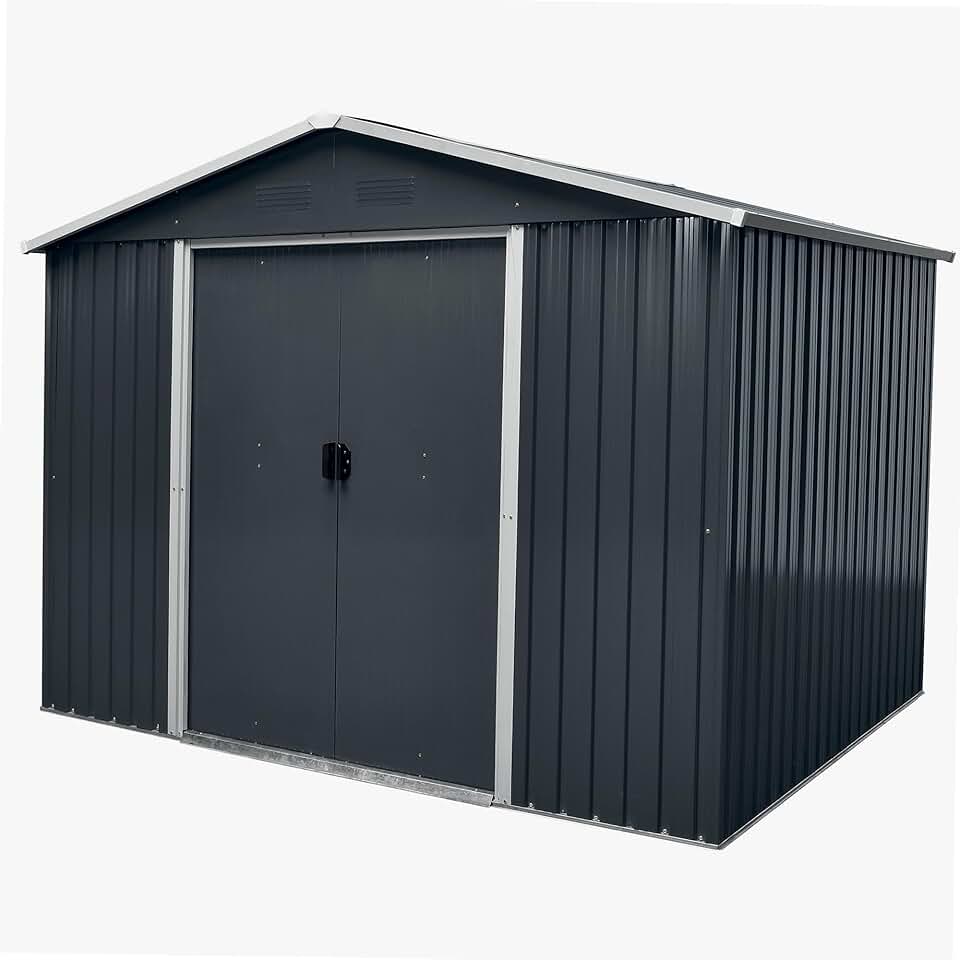 bleujardin - abri de jardin métal - 5m² - solide et durable
