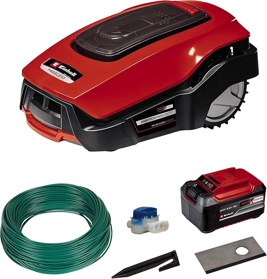 bleujardin - robot tondeuse FREELEXO 1200 - 1200m² - LCD, Bluetooth, 18V, batterie 5,2Ah