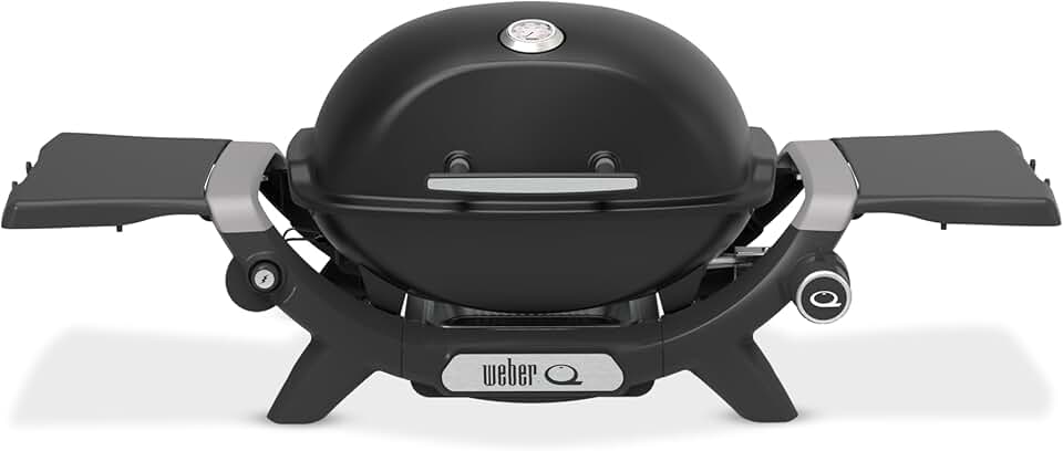 bleujardin - Q 1200N - barbecue gaz compact, fonte émaillée, allumage électronique