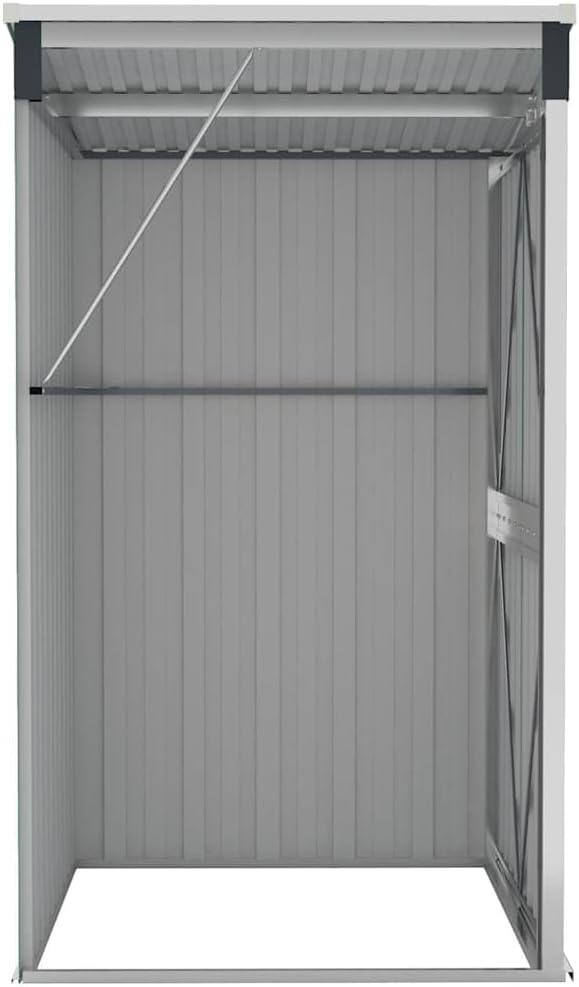 bleujardin Remise de Jardin Murale Anthracite 118x100x178 cm Acier,Structures extérieures, Cabanes & abris de Jardin,316219
