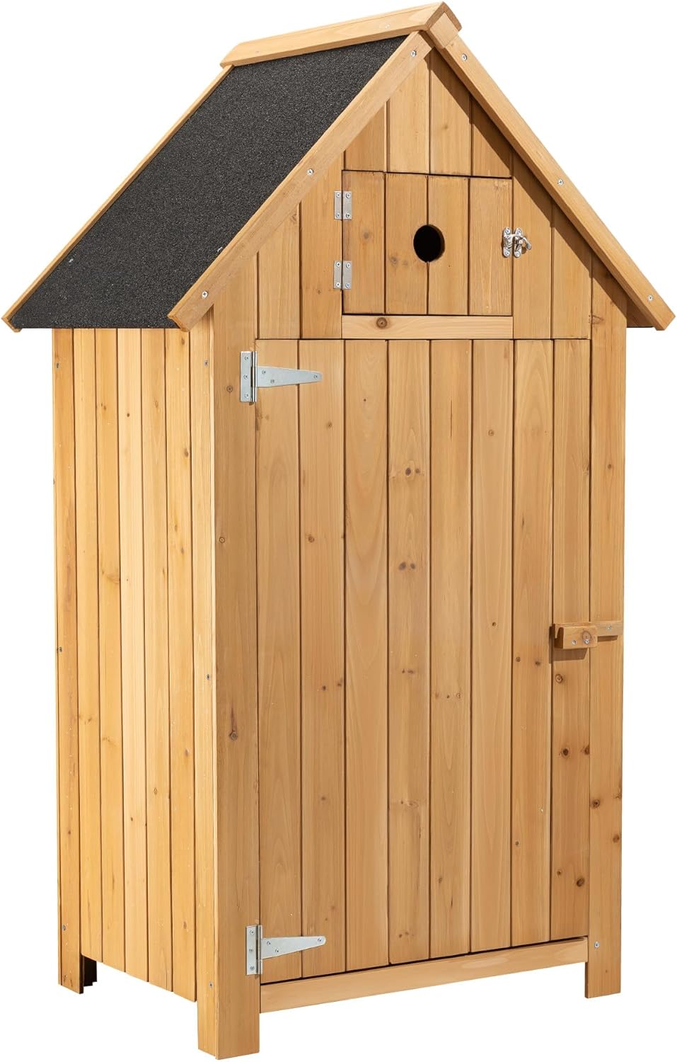 bleujardin - Abri de jardin bois - 770x540x1370mm - toit bitume, 2 portes