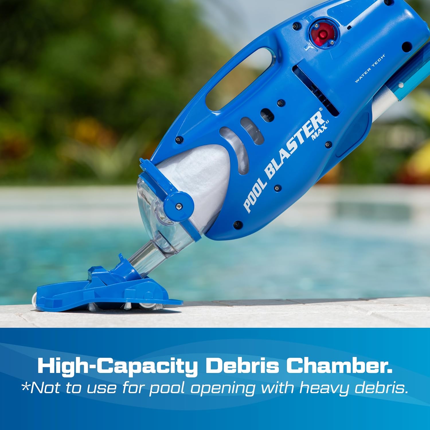 Water Tech bleujardin Max Li Aspirateur de piscine, aspirateur de piscine sans fil avec moteur P30, aspirateur à main pour piscine et spa